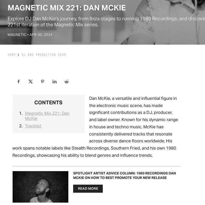 MAGNETIC MIX 221: DAN MCKIE